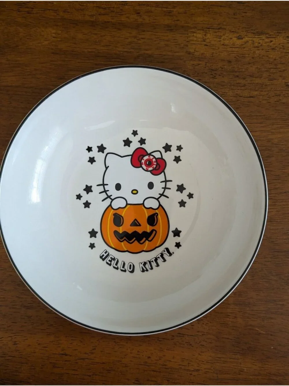 Set of 2 Hello Kitty Halloween Ceramic Bowls Microwave & Dishwasher Safe By Silv